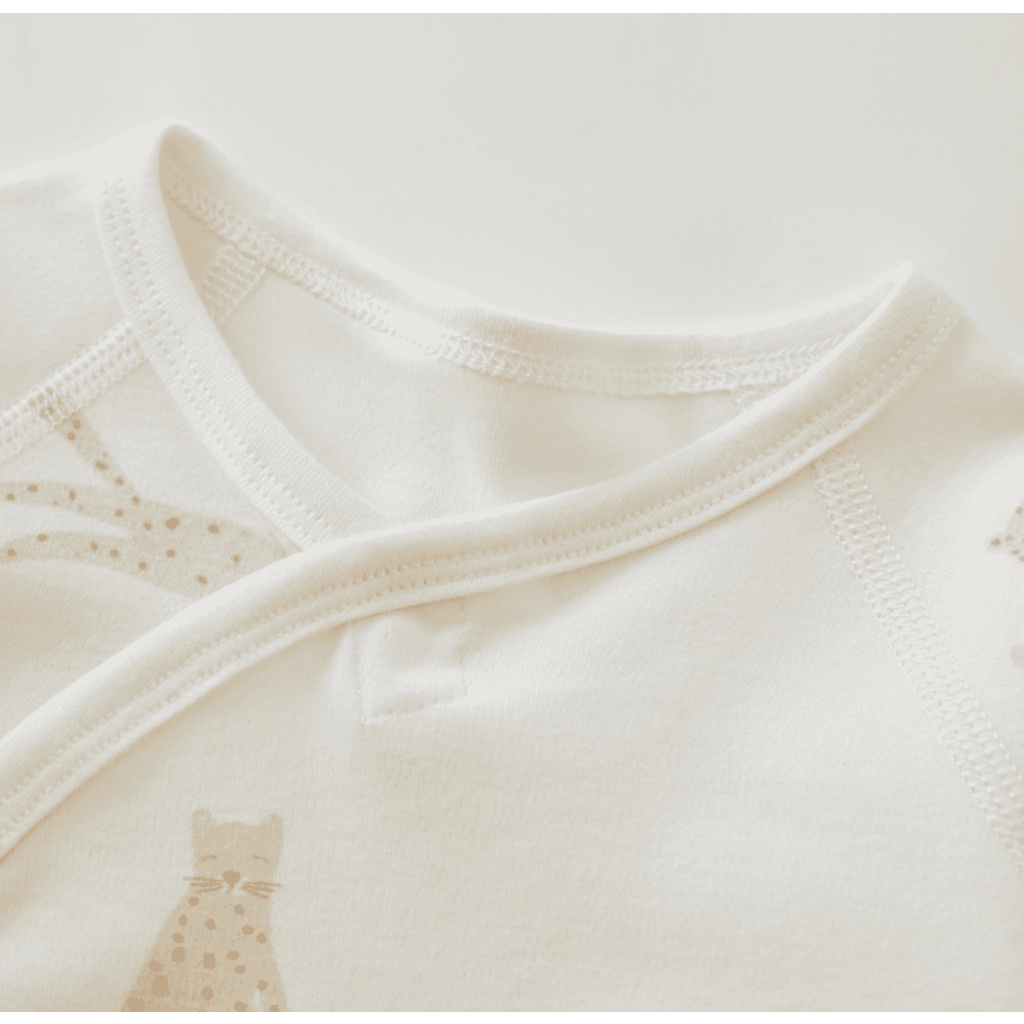 Bodysuit CAO CẤP Cho Bé 100% Cotton Hoạ Tiết Con Báo