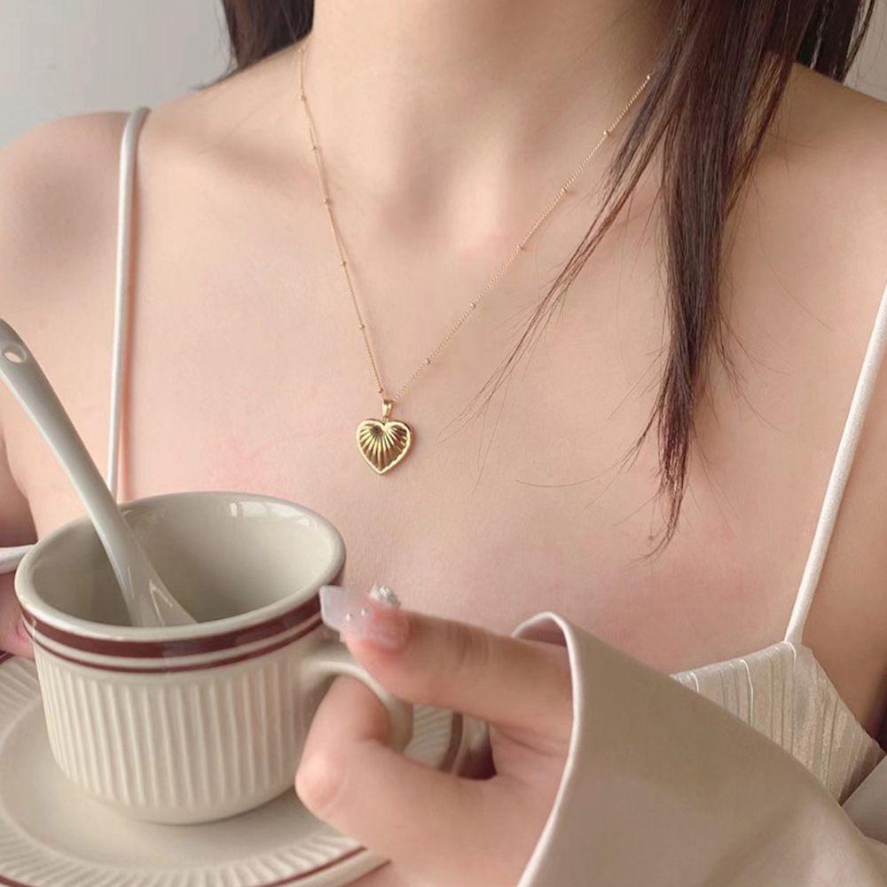 Vòng cổ Bằng Thép Titan Mặt Hình Học Đơn Giản Cá Tính Phong Cách Hàn Quốc