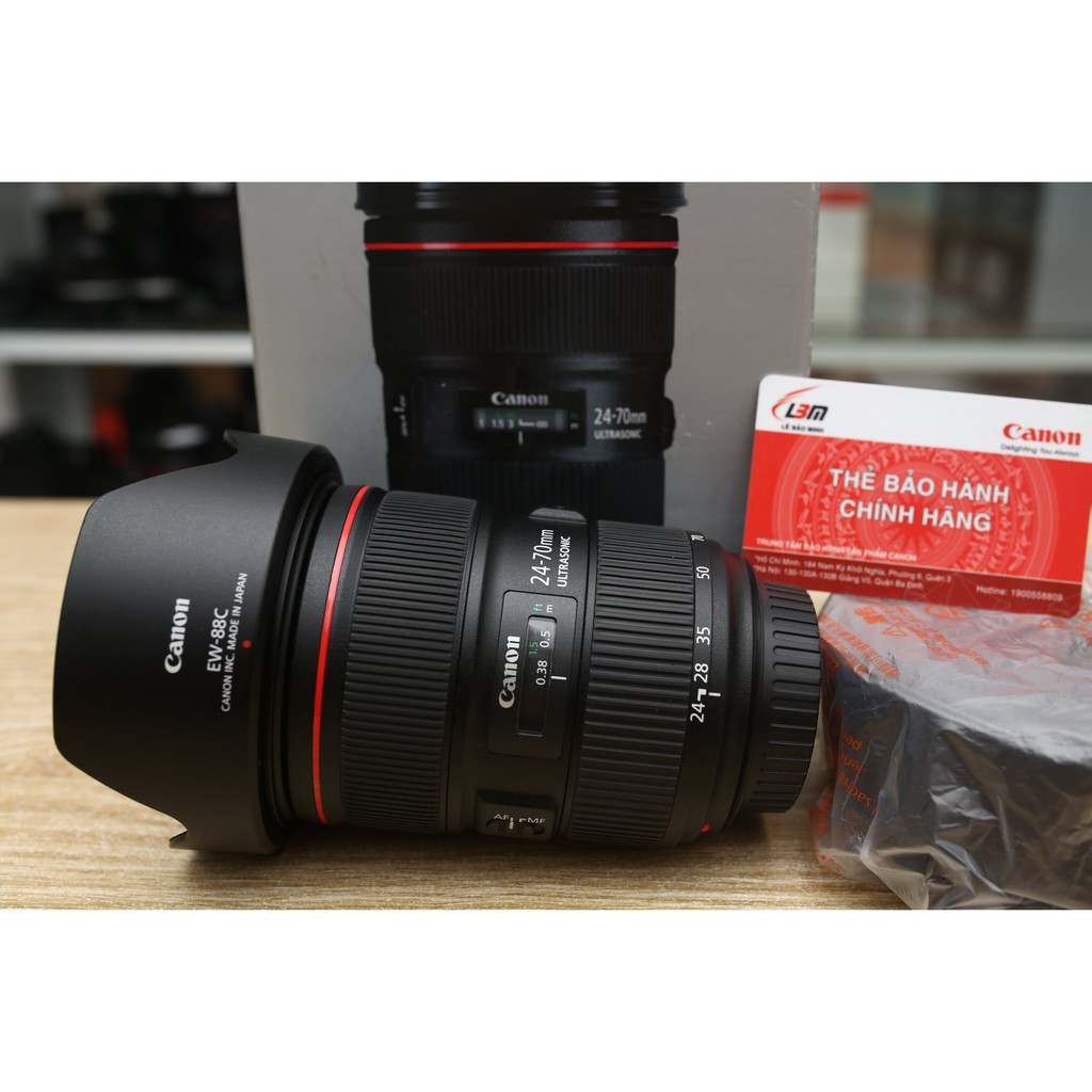 ỐNG KÍNH CANON EF 24-70mm F2.8 L II USM - Hàng chính hãng LBM tới 02/2022