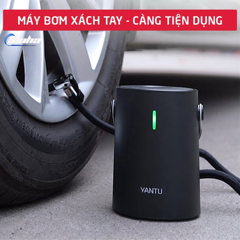 Máy bơm lốp ô tô 12V,ống bơm hơi điện tử mini YANTU không dây,sạc điện,dành cho xe hơi,ô tô,xe tải,xe máy, xe đạp-A05