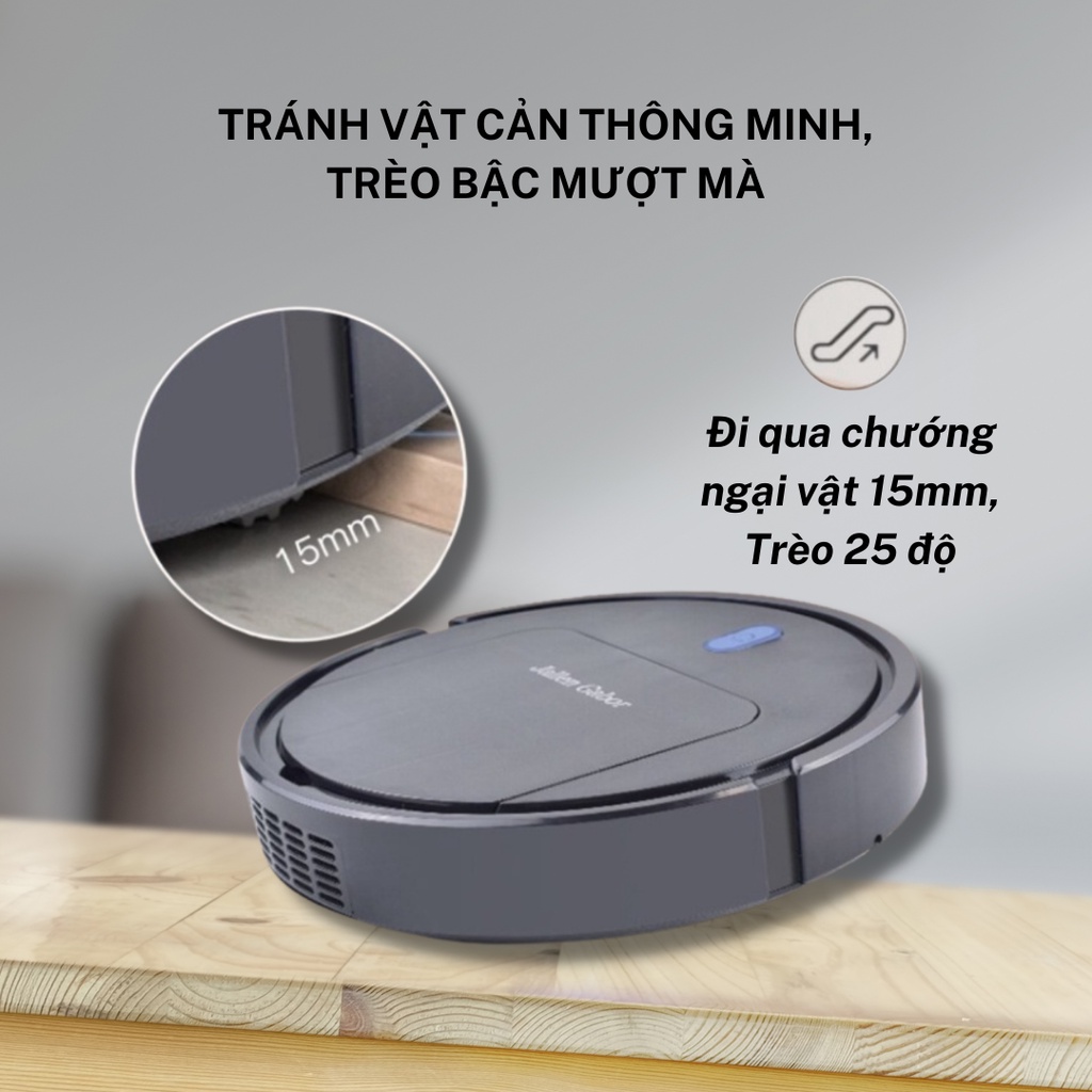 Robot Hút Bụi Jallen Gabor IS25 Thông Minh - Máy Hút Bụi Lau Nhà Tự Động Giá Rẻ