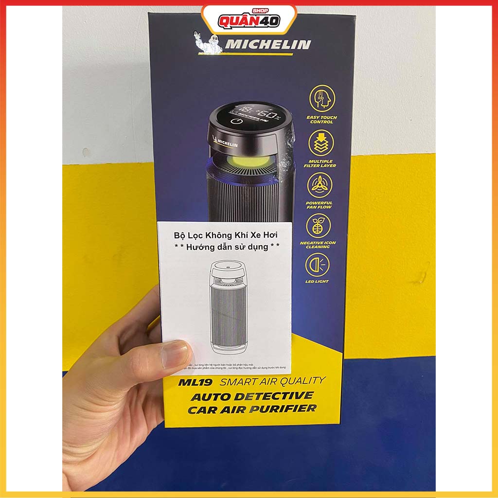 Máy Lọc Không Khí Ôtô Và Khử Mùi Michelin ML19 - Hàng Chính Hãng