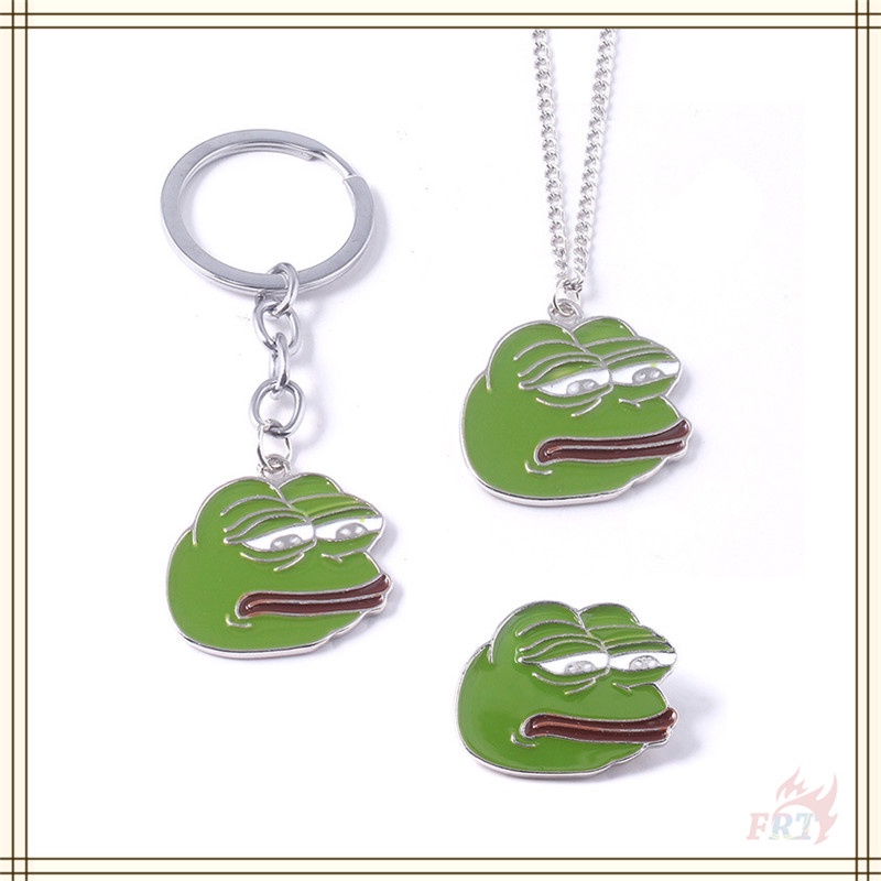 ✪ Cóc / Ếch Pepe / Móc Khóa / Vòng cổ / Ghim Cài Áo Hình Ếch Pepe ✪ 1 Ghim Cài Trang Sức Kiểu Dáng Thời Trang