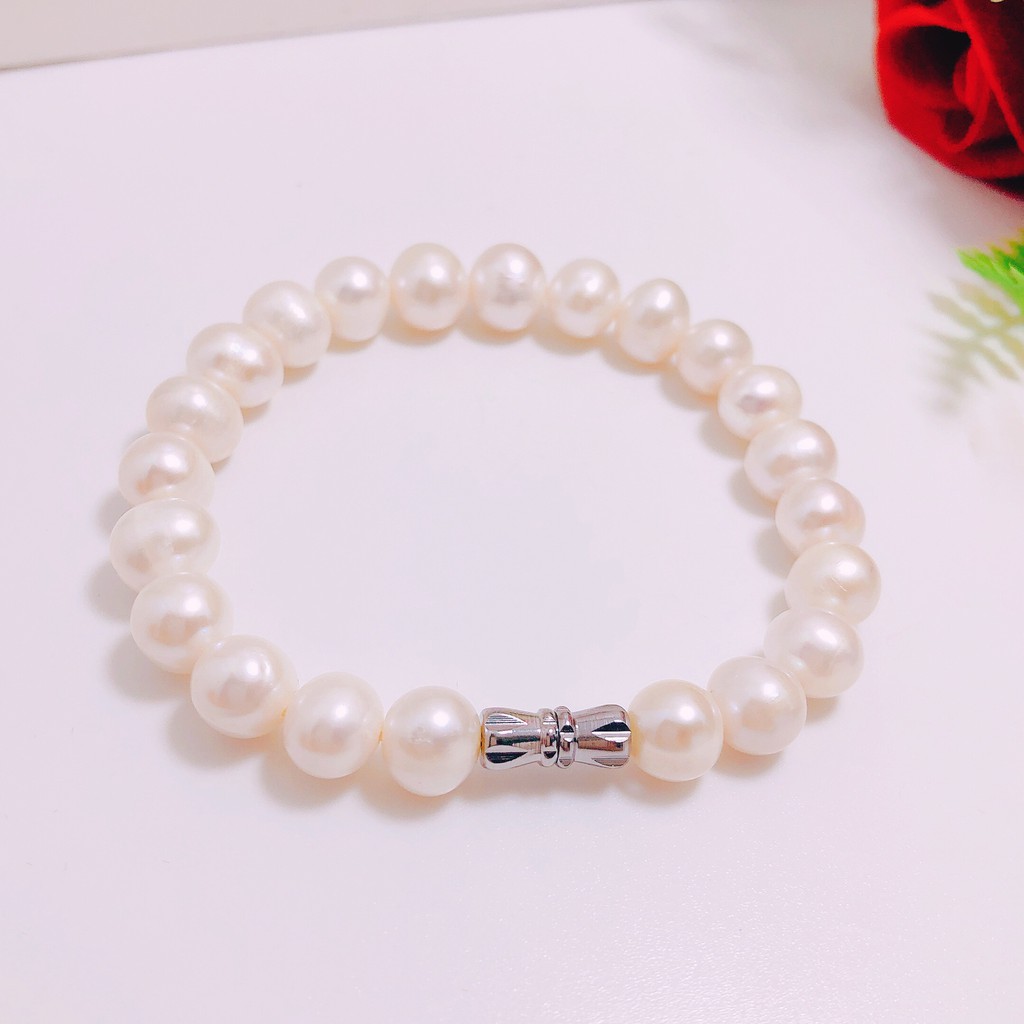 Vòng tay trai nuôi 8ly, vòng tay làm quà tặng cho người phụ nữ thân yêu nhất
