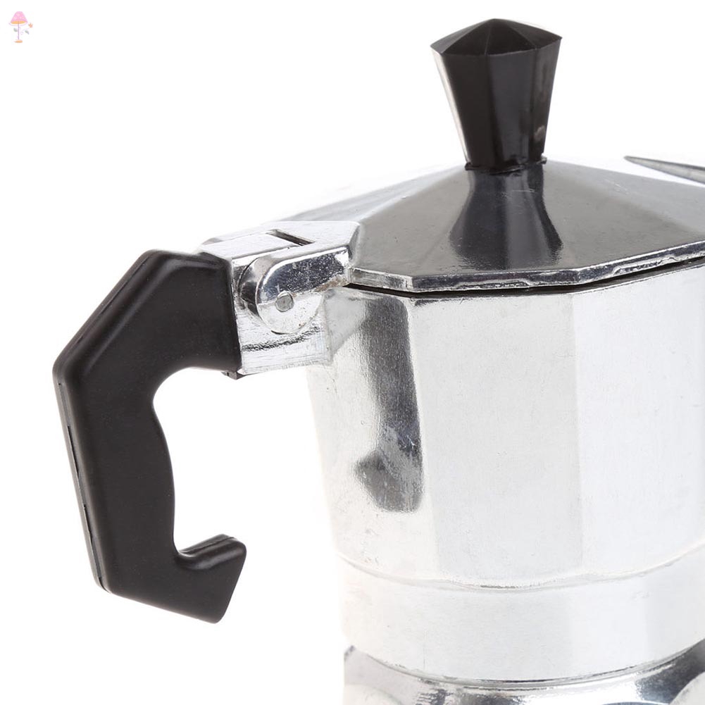 Bình pha cà phê Moka Espresso làm từ nhôm bền bỉ sử dụng tại nhà/văn phòng