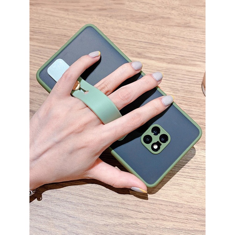 Ốp Điện Thoại Cứng Có Dây Đeo Bảo Vệ Camera Cho Xiaomi Redmi 10C 10 Note 11 11S 10 10S 11T K50 Poco X4 M3 M4 Pro F3