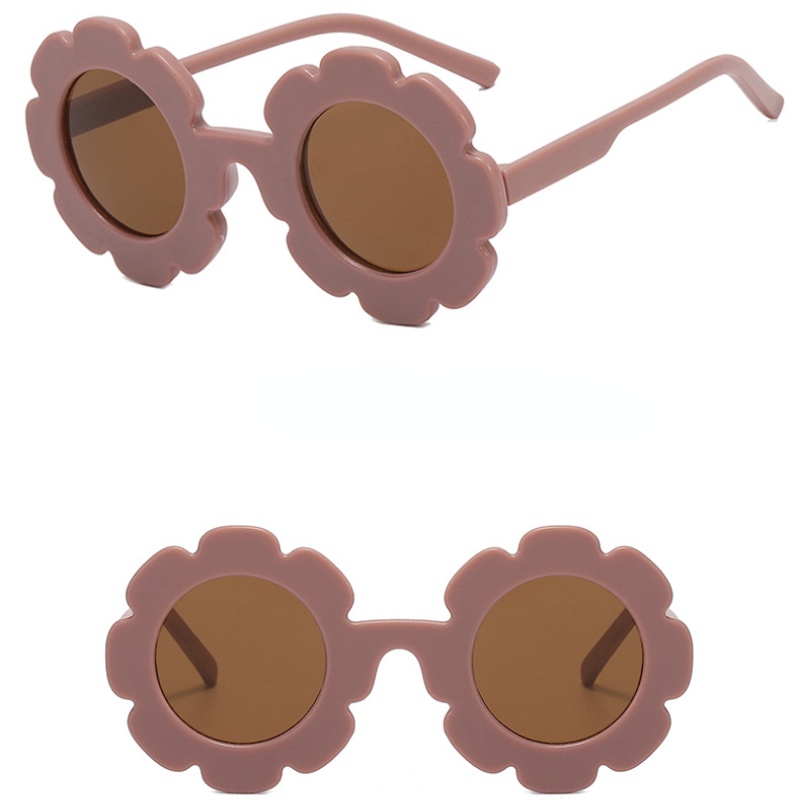 (KIQI-FASHION) COD Kính Mát Chống Tia UV400 Hình Hoa Hướng Dương Thời Trang Cho Bé Gái