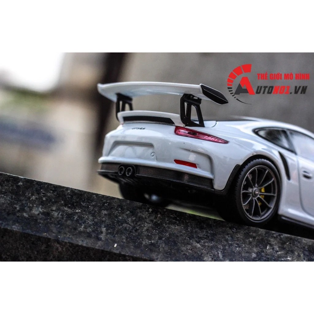 MÔ HÌNH XE PORSCHE 911 GT3 RS 2016 WHITE 1:24 WELLY 5386