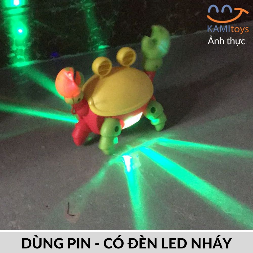 Đồ chơi cho trẻ em bé con cua chạy pin có nhạc phát sáng mã 53512