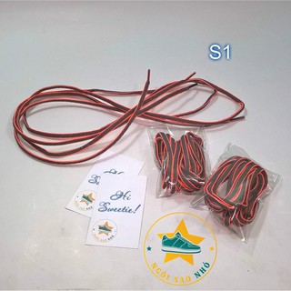 Dây giày oval viền màu