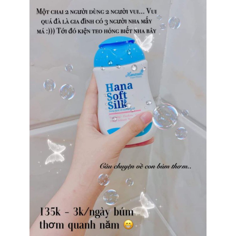 [CHÍNH HÃNG] HANAYUKI HANA SOFT SILK - DUNG DỊCH VỆ SINH PHỤ NỮ 150ML