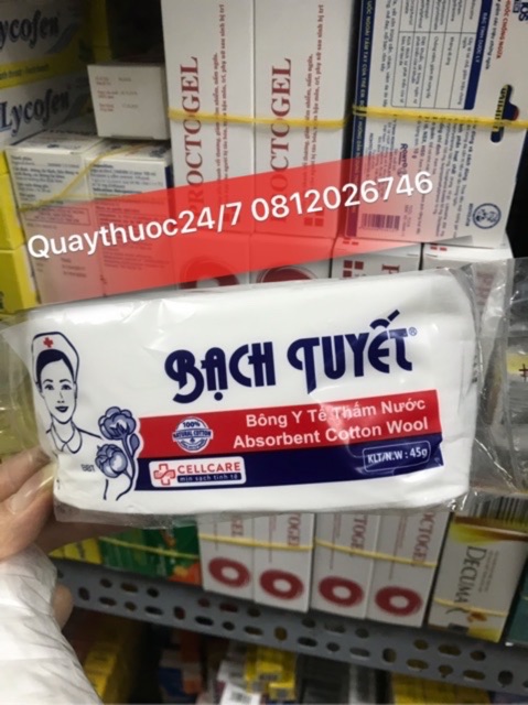 BÔNG GÒN Y TẾ BẠCH TUYẾT (25gr-45gr)