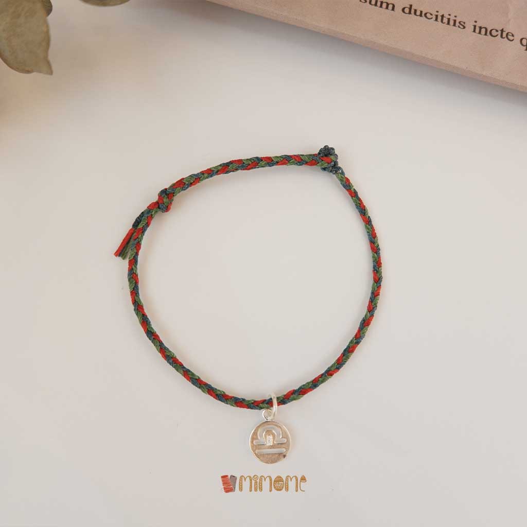 Vòng bính waterproof phối màu charm bạc s925 cung hoàng đạo (5)