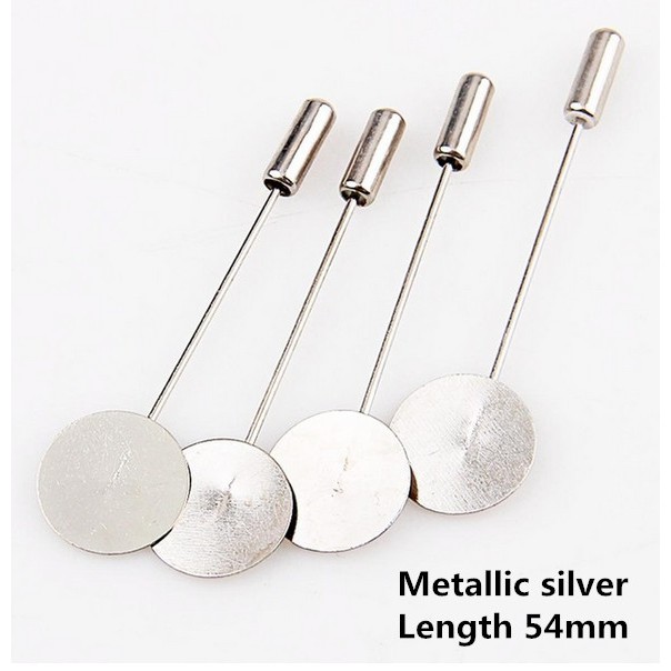 Bộ 10 Ghim Cài Áo Dài Bằng Hợp Kim Đồng Mạ Vàng/Bạc DIY