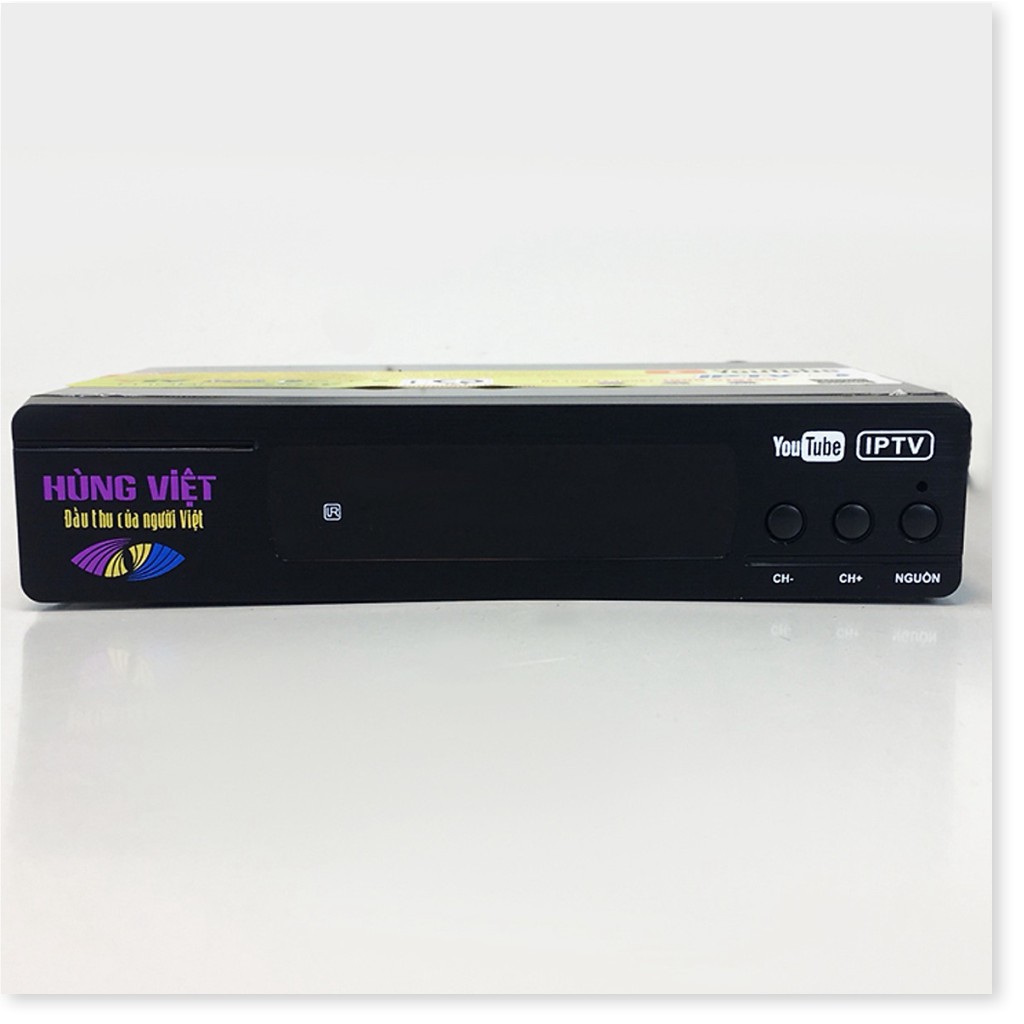 Đầu thu kỹ thuật số DVB-T2 Hùng Việt TS-123 kết nối được Youtube, IPTV - Hàng Chính Hãng