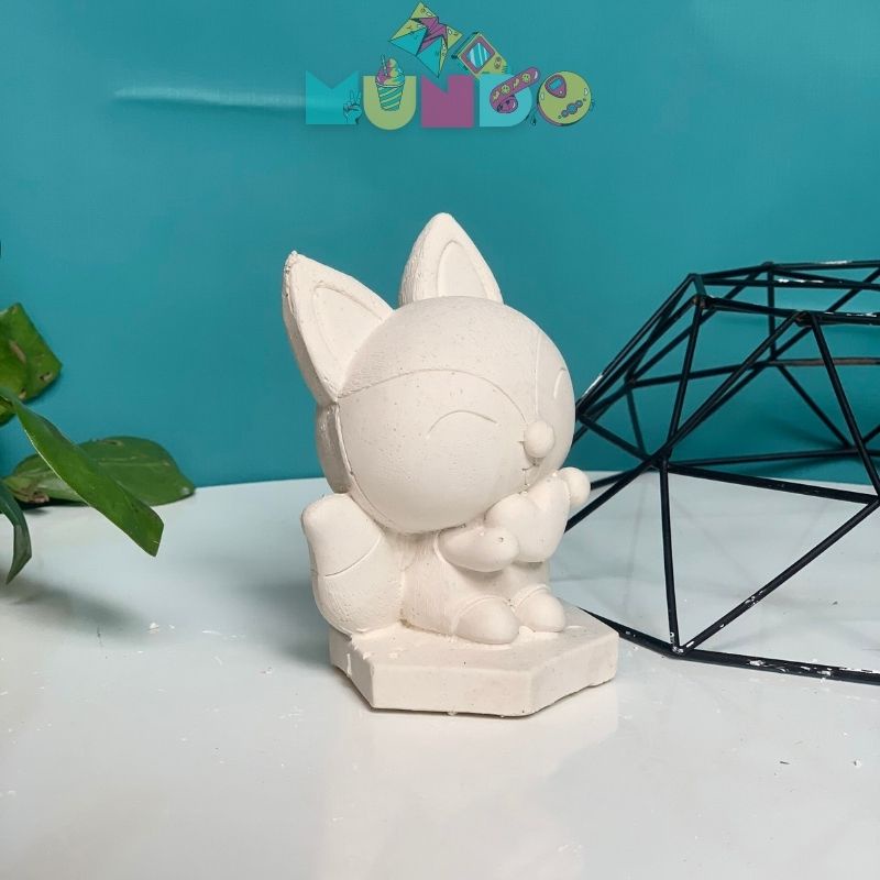 Tượng tô màu (có màu cọ) cao cấp chọn mẫu SIZE L BÉ HỒ LY, tượng thạch cao MUNDO