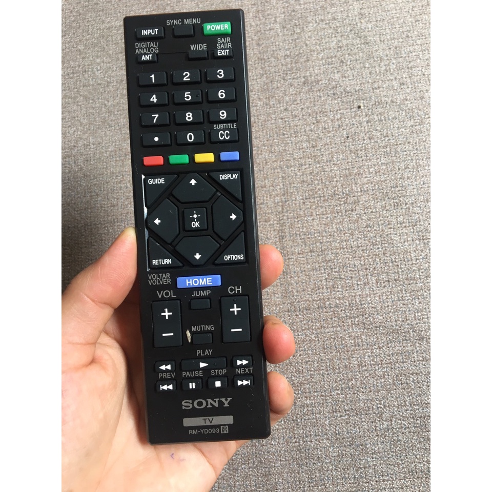 Remote Điều khiển tivi Sony RM-ED093 loại ngắn LCD hàng tốt 100%