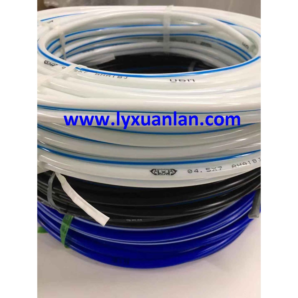 Ống nhựa dẻo PVC 5mm (xanh đen trắng)