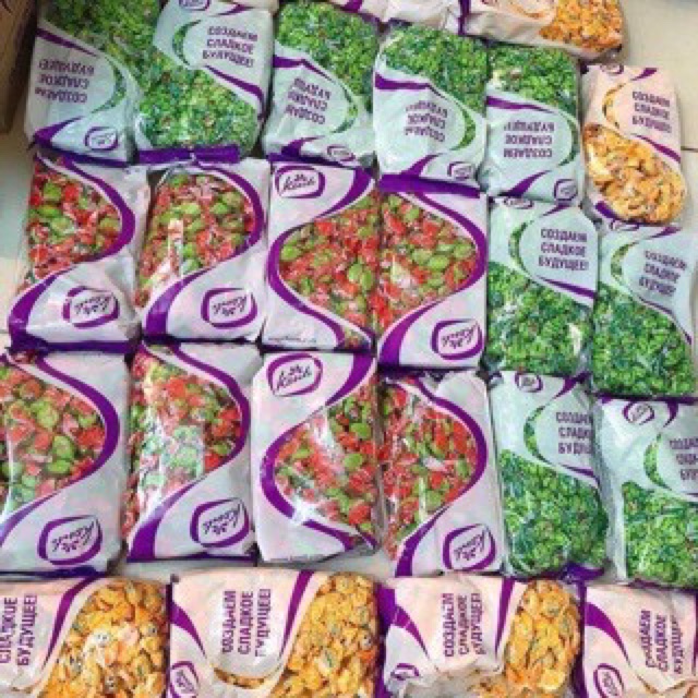 KẸO DẺO HOA QUẢ ZIVINKA HƯƠNG TRÁI CÂY HÀNG NGA DATE T2/25