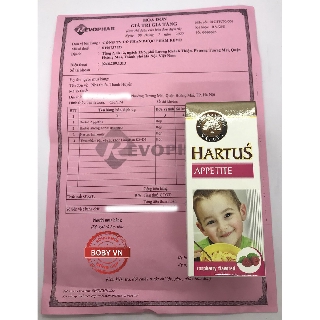 Hartus Appetite cho trẻ biếng ăn chậm tăng cân - Boby