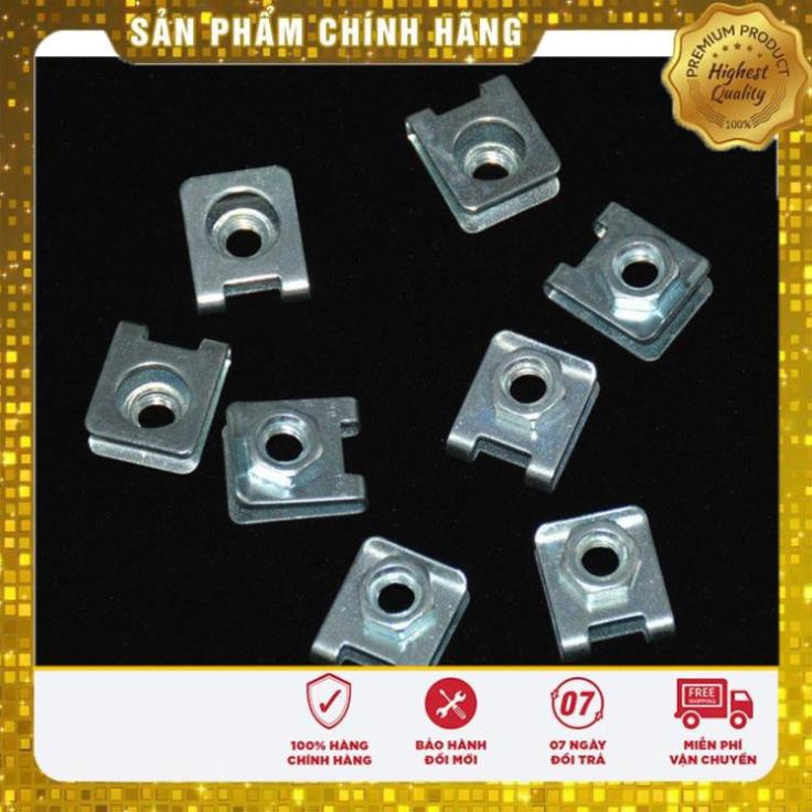 ⚡️GIÁ TỐT⚡️ Bộ 10 Kẹp Bắt Ốc/ Tán Cố Định Chữ U - Đường Kính 6mm - Chốt Khóa Trên Xe Ôtô