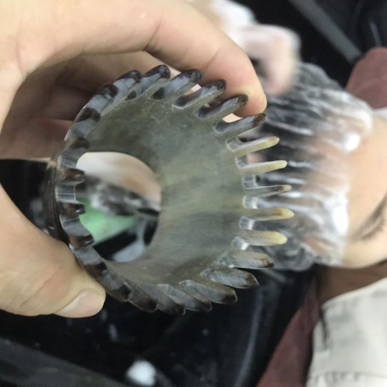 Lược gội đầu dưỡng sinh sừng trâu tròn chải cực êm vai gáy