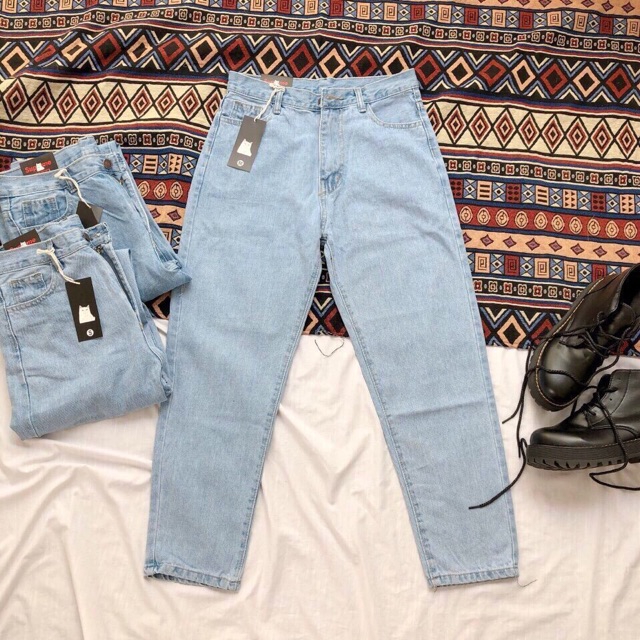 Baggy Jean Lưng Cao Trơn ( Hình Thật Ảnh Cuối) | BigBuy360 - bigbuy360.vn