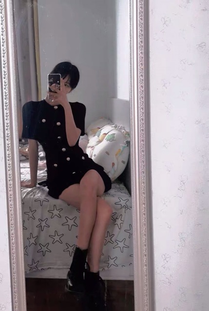 [ODER] (sẵn đen s) Váy len body ullzzang (có ảnh thật) | BigBuy360 - bigbuy360.vn