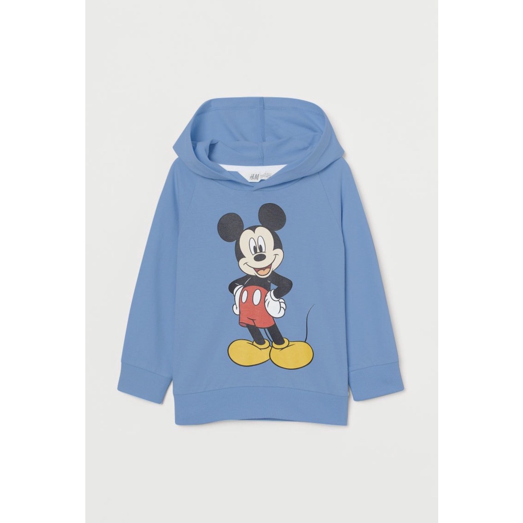 Áo dài tay bé gái -Set 2 áo nỉ hoodie Mickey cho bé trai bé gái size 2-10y