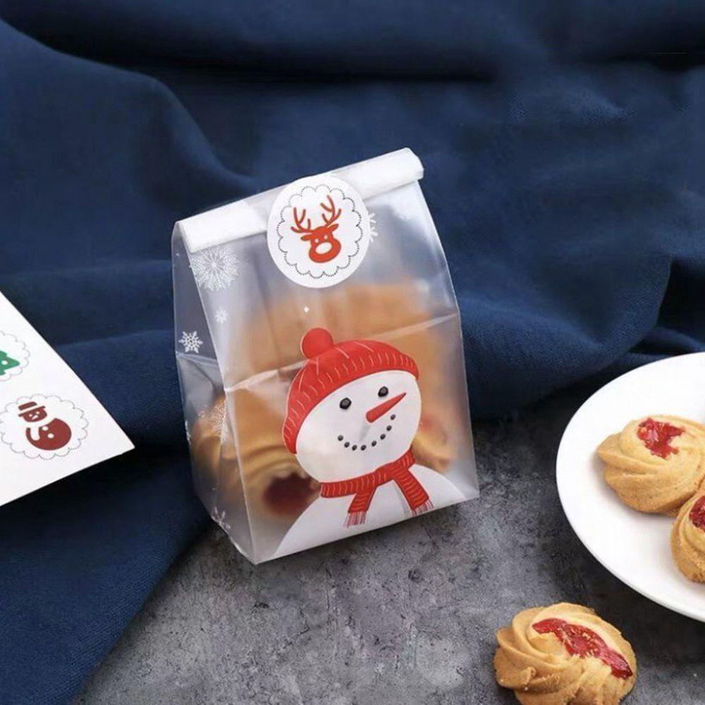 JARRED Túi Đựng Kẹo Giáng Sinh Hình Người Tuyết