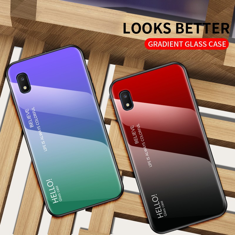 Toughened glass Case For Samsung Galaxy A10 A20 A30 A40 A50 A60 A70 A80 Cover Casing