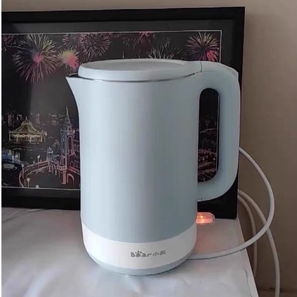 Ấm siêu tốc BEAR ZDH-Q15J1-Bình đun nước lõi INOX304 cao cấp-Dung tích 1.5L-Công suất 1500W-Bảo hành chính hãng 6 tháng