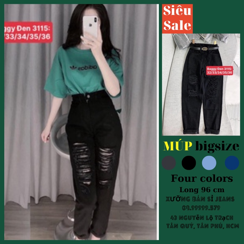 Bigsize  Quần Baggy Form Chuẩn Rộng - Lưng Cao Siêu Đẹp, Không Giãn