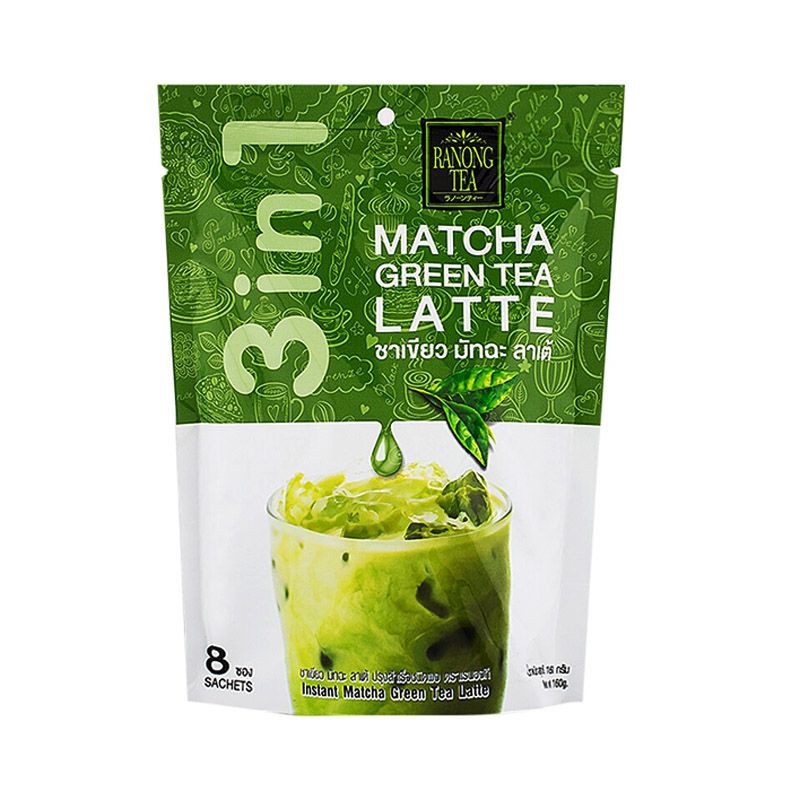 Trà Sữa Matcha Hòa Tan Ranong Tea 3 In 1 160G (8 Gói X 20 G)