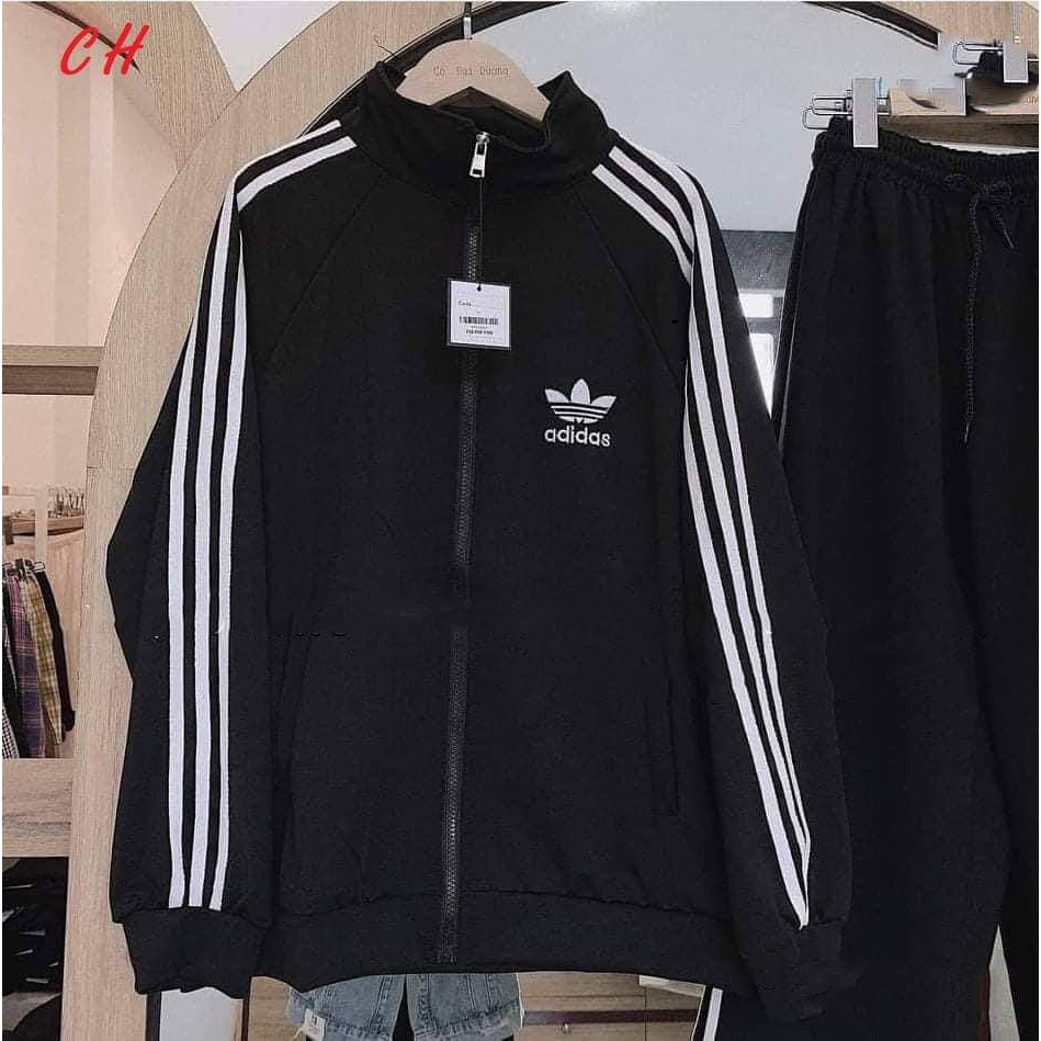 Sét Áo HOA MIX QUẦN CHUN ỐNG 3 ROTÁo 3 rot tay có khóa mix quần dài 3 rot chun ốngkiểu dáng unisex phongcachs HQ