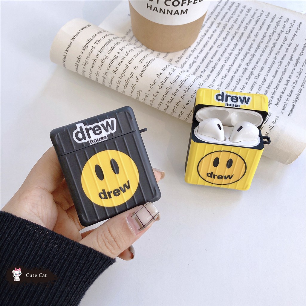 Vỏ Bảo Vệ Hộp Sạc Tai Nghe Airpods 1 / 2 / Pro Hình Mặt Cười Dễ Thương | BigBuy360 - bigbuy360.vn