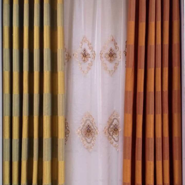 Rèm cửa❤️FREESHIP ❤️ Rèm cửa vải lụa gấm Thái Lan 2m x 2,7m, mềm rủ, ánh màu sang chảnh, đẳng cấp. Hàng Limited
