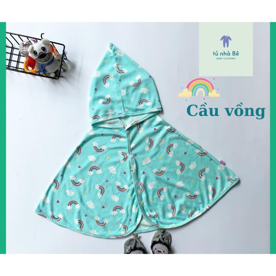 [MẪU MỚI] Áo choàng ponchoni đa năng, chống nắng, che gió, đi biển, cho bé từ 0 đến 6 tuổi  ྇