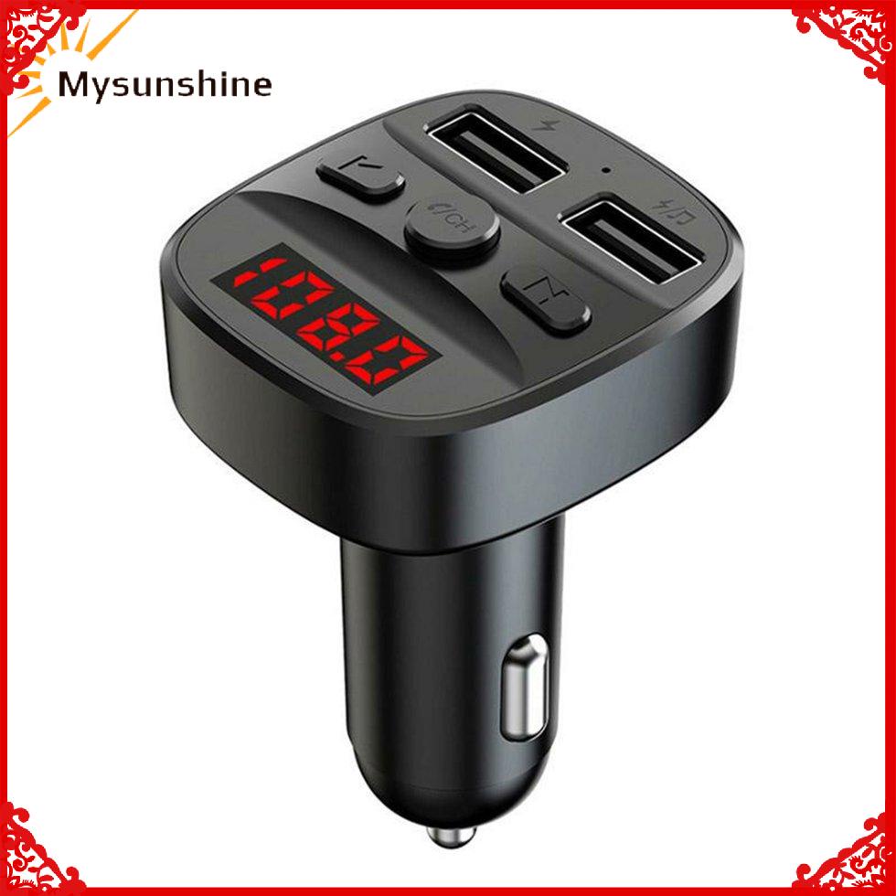 T60 Universal Car Charger FM Transmitter Wireless 5.0 Car Audio MP3 Player