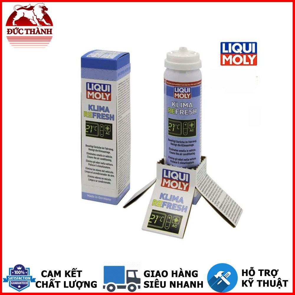 CHAI XỊT XÔNG KHỬ MÙI VÀ DIỆT KHUẨN ĐA DỤNG, DÀN LẠNH XE HƠI LIQUI MOLY KLIMA REFRESH 75ML 20000