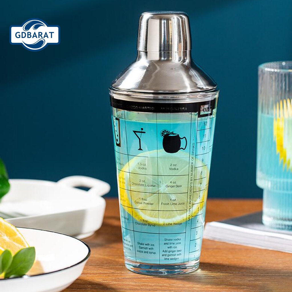 Bình Đựng Đồ Uống Bằng Thép Không Gỉ Trong Suốt Dung Tích 400ML