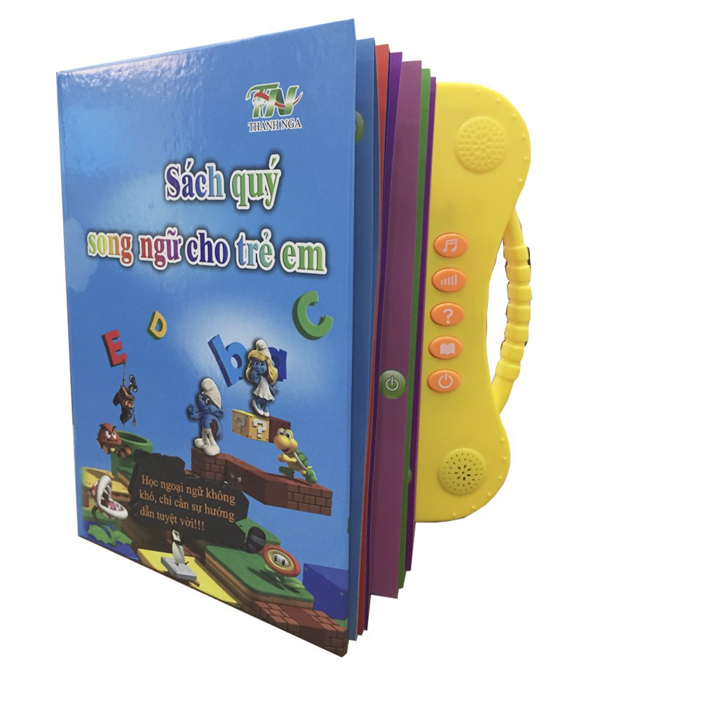 [Mã LIFETOYS1 giảm 30K đơn 99K] Đồ Chơi Bộ Sách Điện Tử Song Ngữ Anh - Việt Giúp Trẻ Học Tốt Tiếng Anh