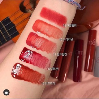 Son romand bóng [Chính_hãng]  Son tint nước siêu lì, lâu trôi Hàn Quốc Romand Glasting Water Tint 4g