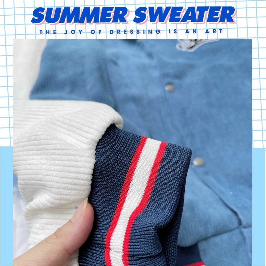 ÁO kHOÁC BOMBER NHUNG BADGE - FREESIZE SUMMERSWEATER