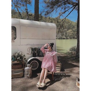ĐẦM BABYDOLL HOA CỔ BÈO
