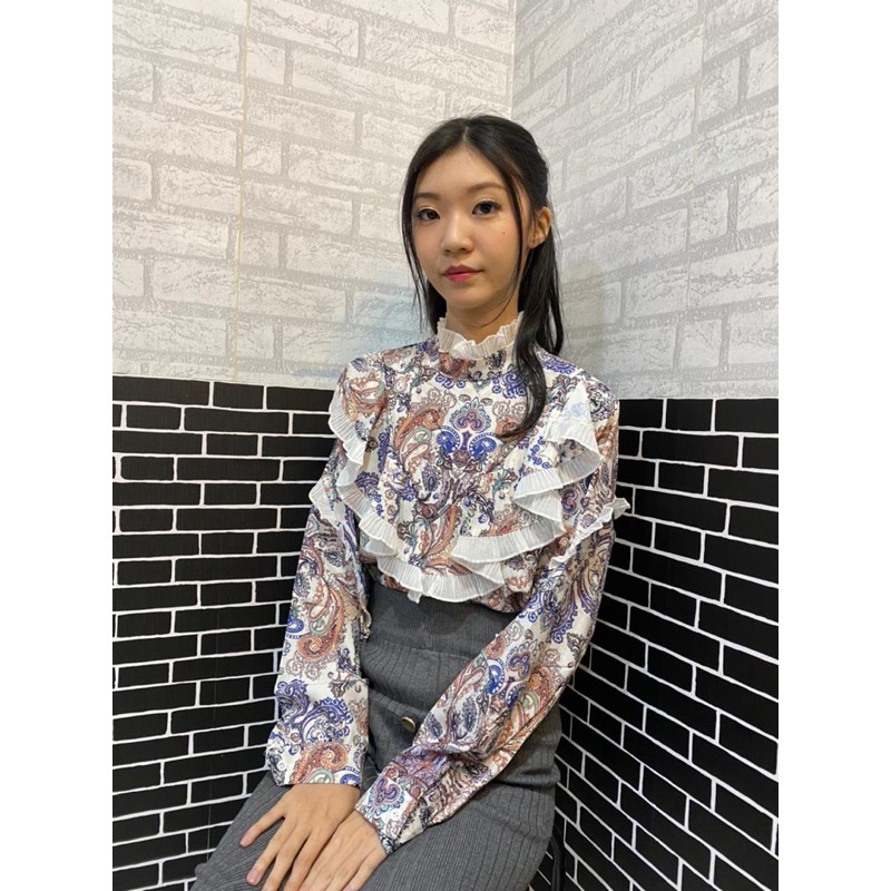 Áo Kiểu Hàn Quốc Phối Bèo 2867 3m | BigBuy360 - bigbuy360.vn