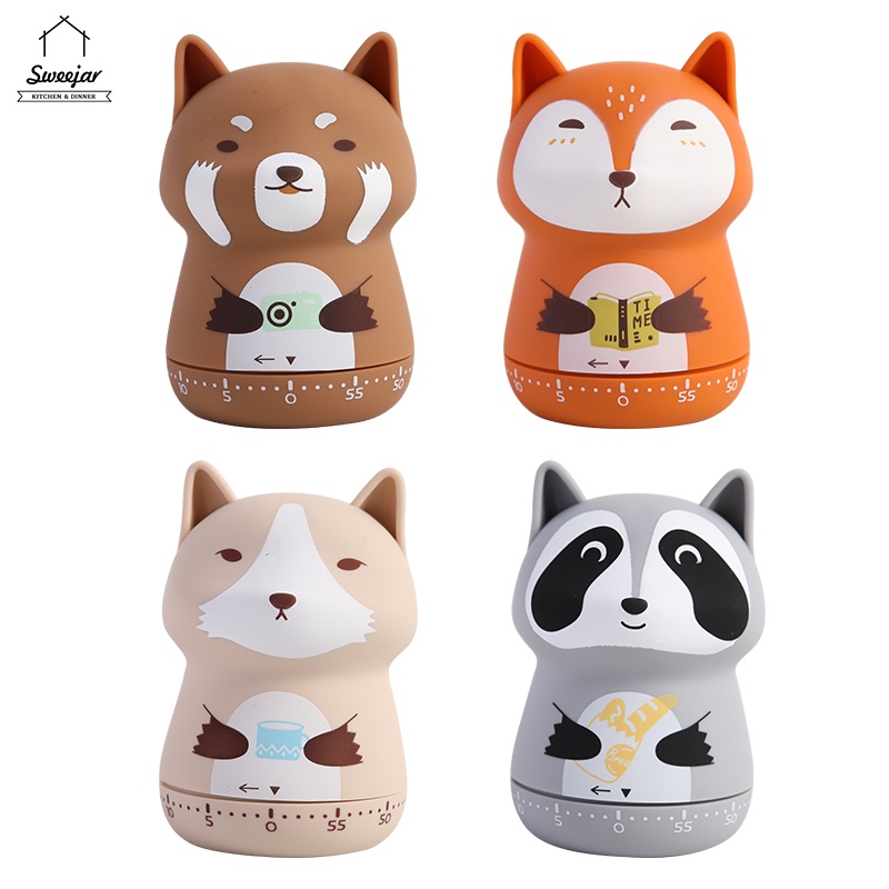 Đồng hồ đếm ngược SWEEJAR bằng ABS hình động vật dùng để nấu nướng
