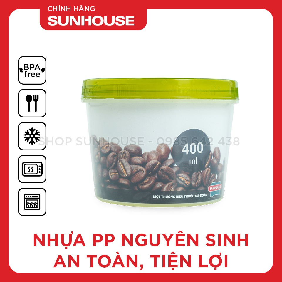 Hộp bảo quản thực phẩm khô BioZone KB-DR400P dung tích 400ml