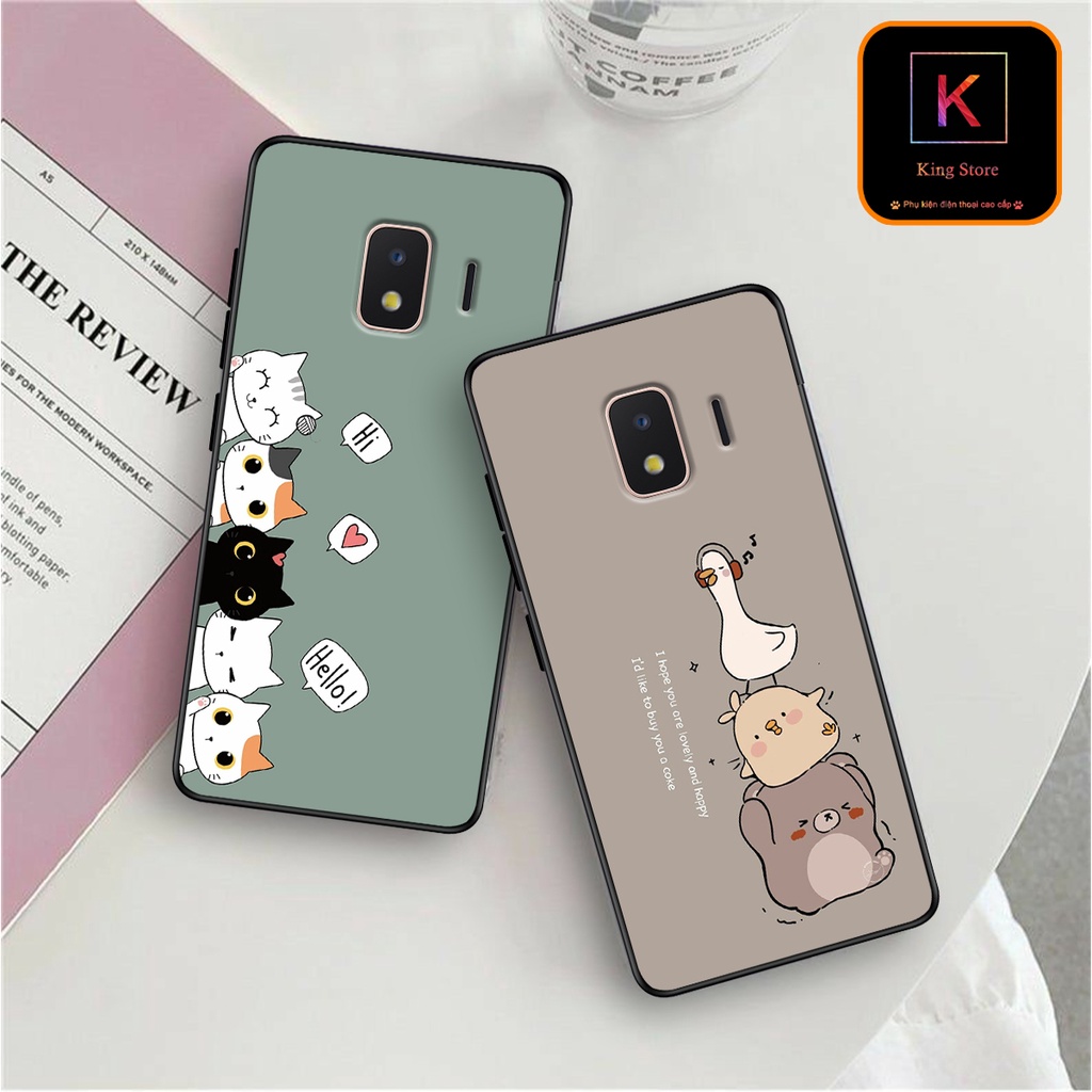 Ốp lưng Samsung J2 2015 - J2 2016 - J2 Pro - J2 Prime - J2 Core - Ốp Samsung in hình Cat&amp;Bear đáng yêu - Chất liệu TPU
