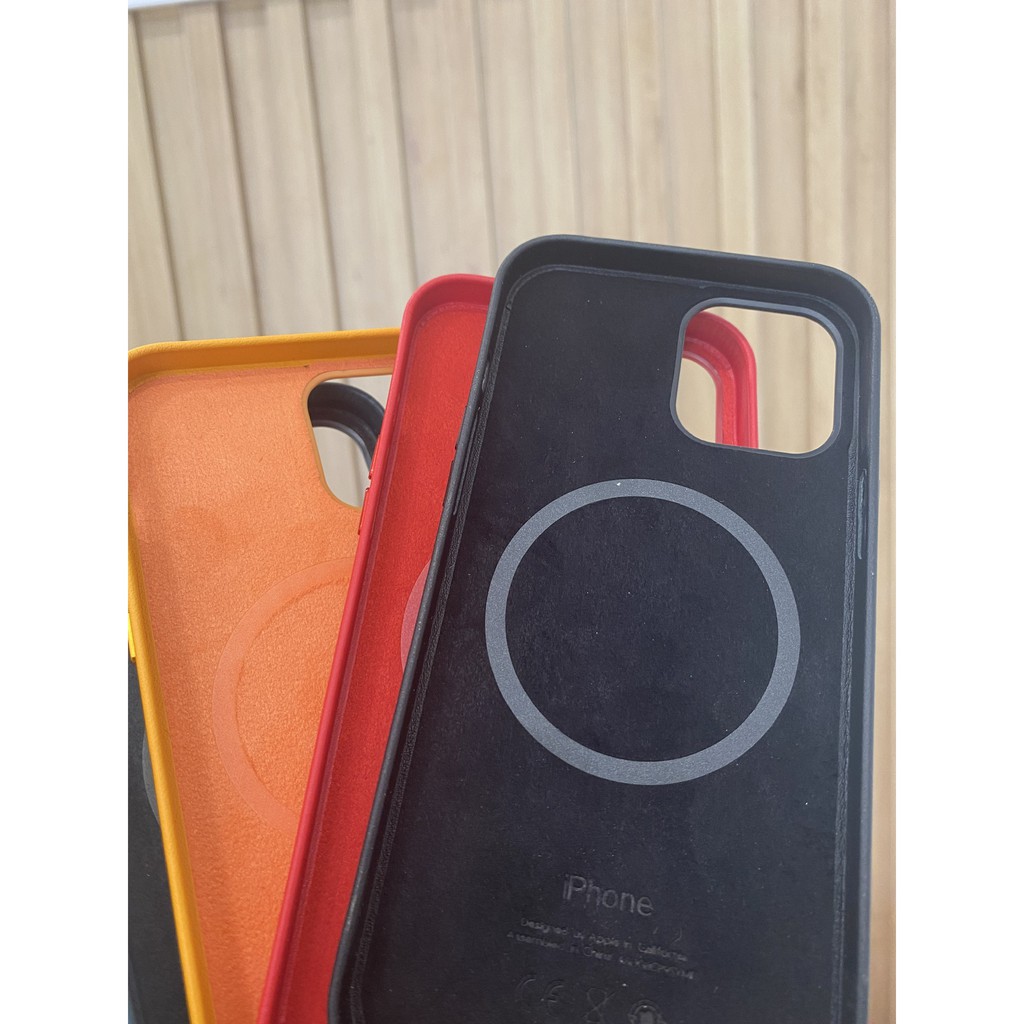 Ốp Apple leather case Cho iphone 12 series